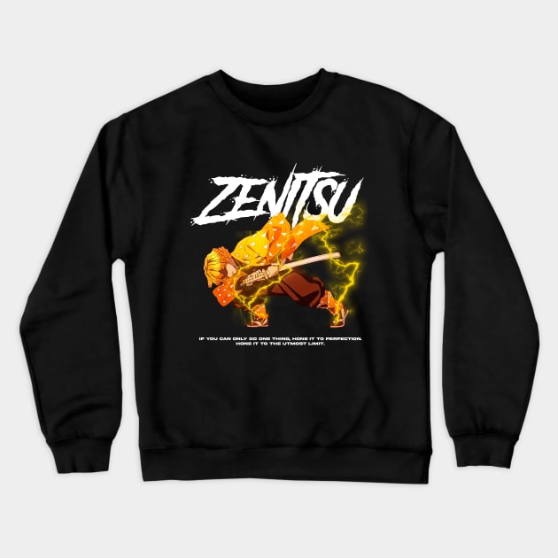 Zenitsu Chan Demon Slayer Crewneck Sweatshirt by WahomeV